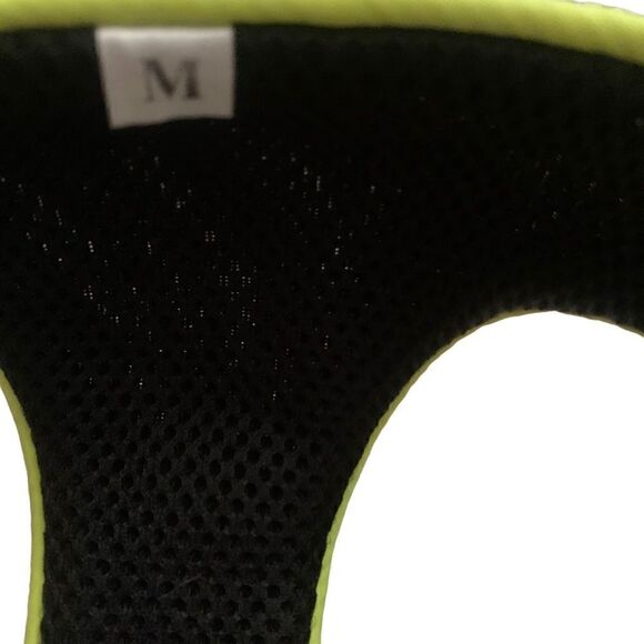 Black Mesh Neon Green Trimmed  Dog Harness Size Medium - Picture 4 of 4